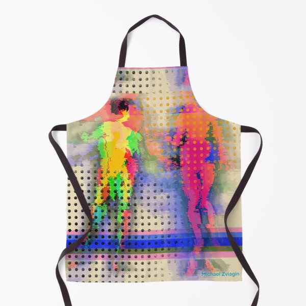 Item preview, Neon Glitch Abstract Human Figures #2 designed and sold by MikZviagin.