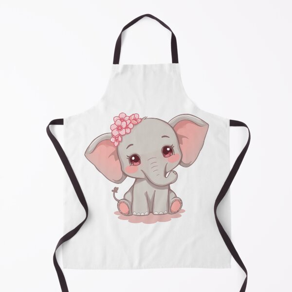 Item preview, Cute Baby Elephant: Flower Crown, Pastel Color, Kawaii Sticker designed and sold by DigitfanStudio.