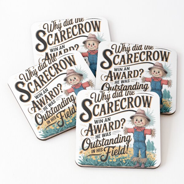 Item preview, Why did the scarecrow win an award? designed and sold by DadJokeJunction.