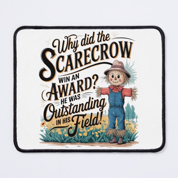 Item preview, Why did the scarecrow win an award? designed and sold by DadJokeJunction.