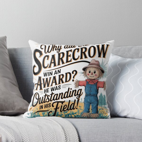 Item preview, Why did the scarecrow win an award? designed and sold by DadJokeJunction.