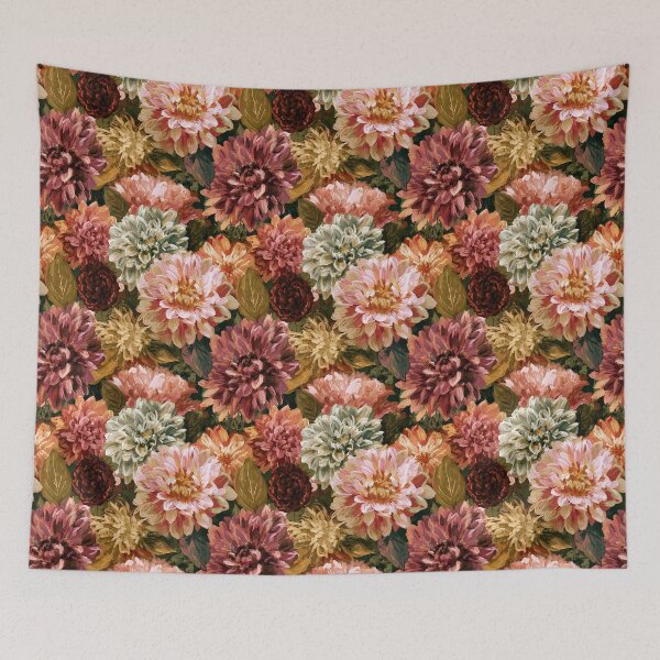 Item preview, Chic Dahlias - Tropical Flower Pattern  - Best Gifts For Mom designed and sold by RoyalStarsPatts.
