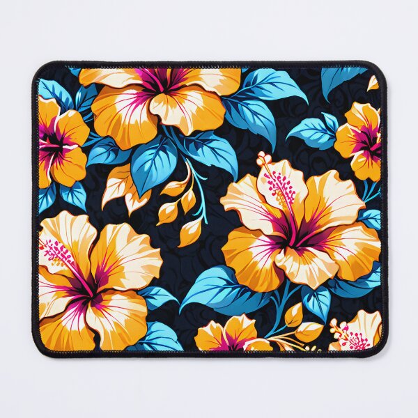 Item preview, Vibrant Tropical Hibiscus Floral Seamless Pattern. designed and sold by MissYouONLY.