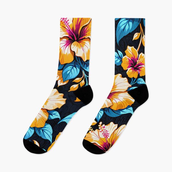 Item preview, Vibrant Tropical Hibiscus Floral Seamless Pattern. designed and sold by MissYouONLY.