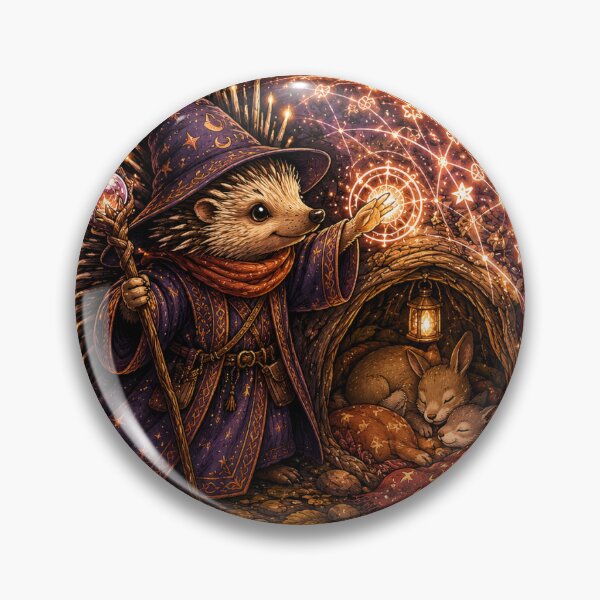 Item preview, Wizard Hedgehog Fantasy designed and sold by InkPixell.