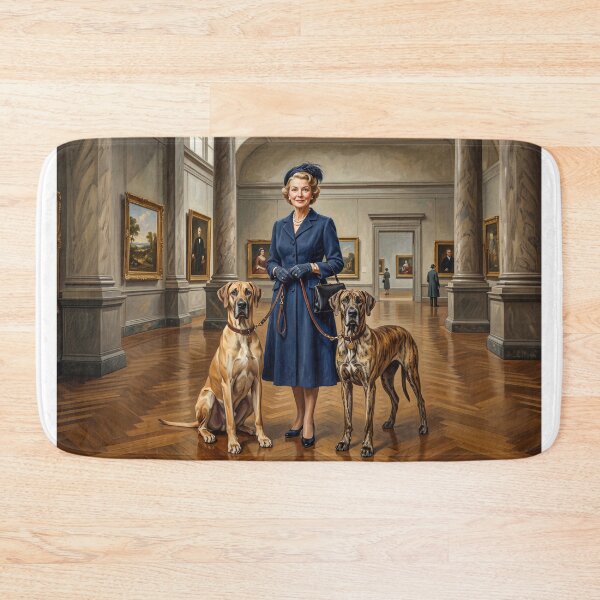 Aperçu de l'œuvre Going To The Art Museum With My Dogs créée et vendue par Home Decor Art.