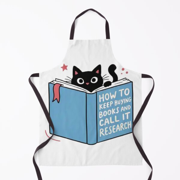Item preview, How to Keep Buying Books and Call It Research Cute Cat Reading Book Design designed and sold by Charonde.