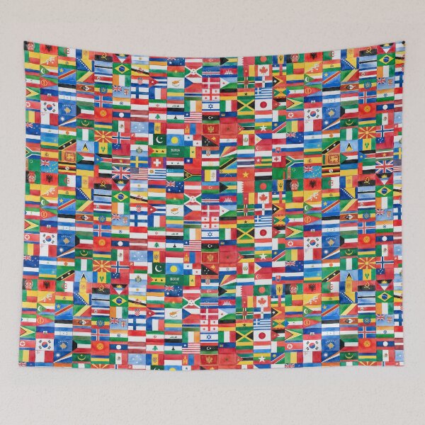 Item preview, World Flags Painterly Edition - Flags of the World Artistic Version designed and sold by Divine Ease.