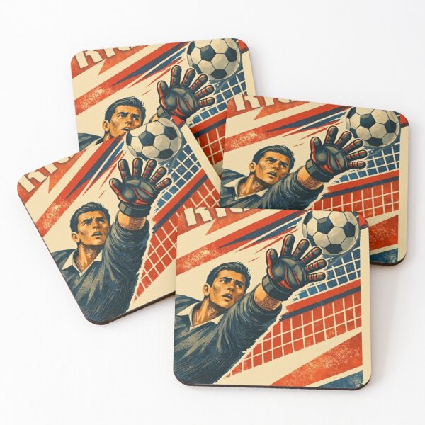 Item preview, Fight Fail Rise - Retro Football Goalkeeper Poster designed and sold by LegendQuarter.