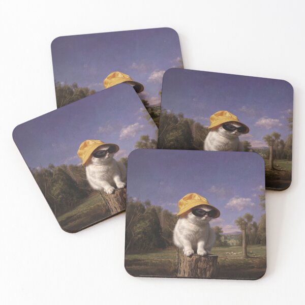 Item preview, Cool Cat Summer Portrait designed and sold by Anatolii_Kys.
