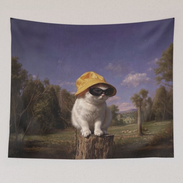Item preview, Cool Cat Summer Portrait designed and sold by Anatolii_Kys.