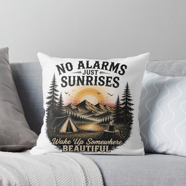 Item preview, No Alarms just Sunrises Vintage Camping designed and sold by Cavalier-org.