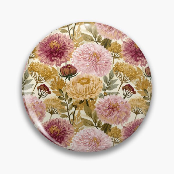 Item preview, Lush Dahlias  - Botanical Garden Pattern  - Birthday Gift For Wife designed and sold by RoyalStarsPatts.