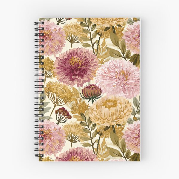 Item preview, Lush Dahlias  - Botanical Garden Pattern  - Birthday Gift For Wife designed and sold by RoyalStarsPatts.