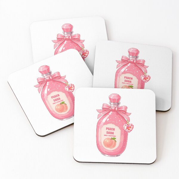 Item preview, Kawaii Peach Soda Drink designed and sold by KJackArtwork.
