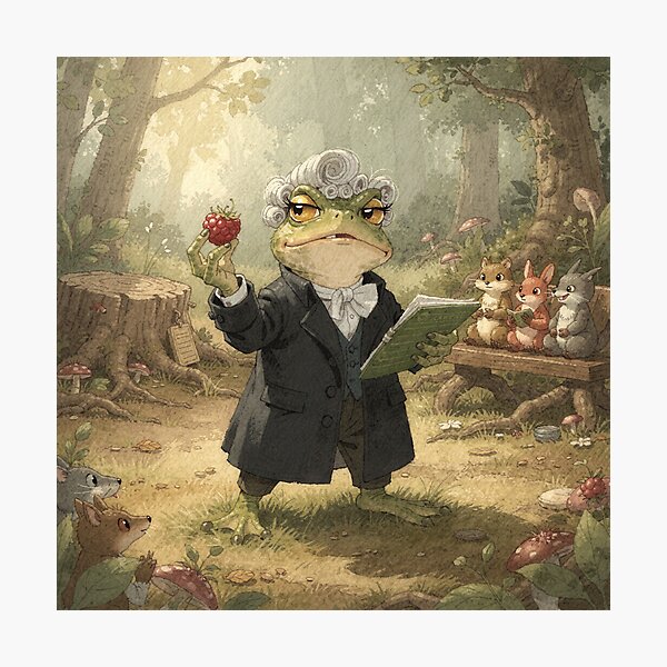 Item preview, Toad Barrister Suing Over a Stolen Berry designed and sold by PictorialWhimsy.