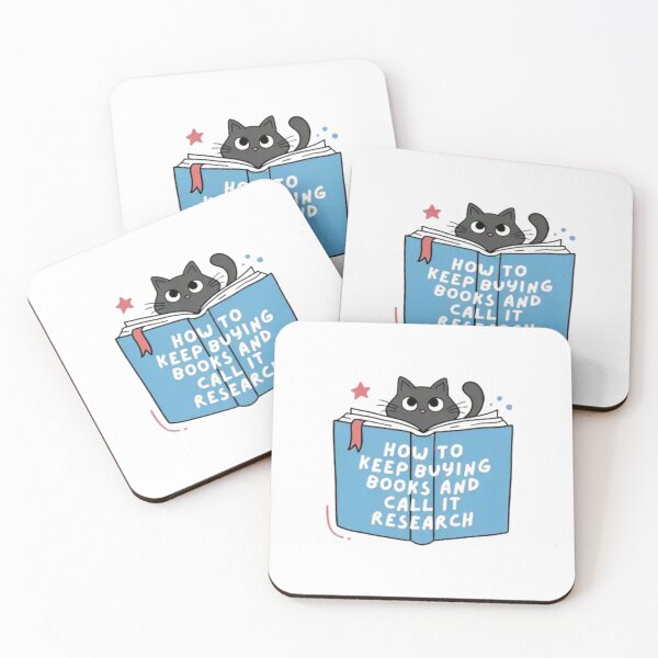 Item preview, Funny Reading Cat Bookworm Illustration for Book Lovers and Library Enthusiasts designed and sold by Charonde.
