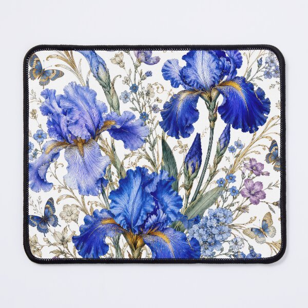 Item preview, Ornate iris and butterfly bouquet designed and sold by thewandswant.