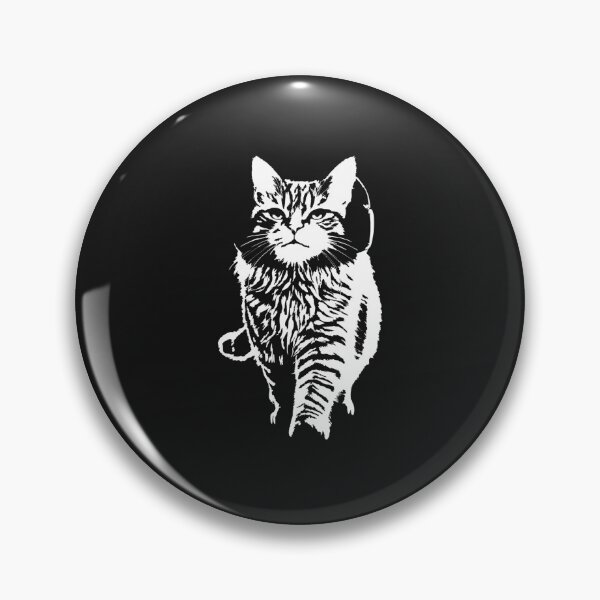 Item preview, Lofi Cat with Headphones Retro Line Art designed and sold by Moodprint5.
