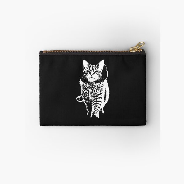 Item preview, Lofi Cat with Headphones Retro Line Art designed and sold by Moodprint5.