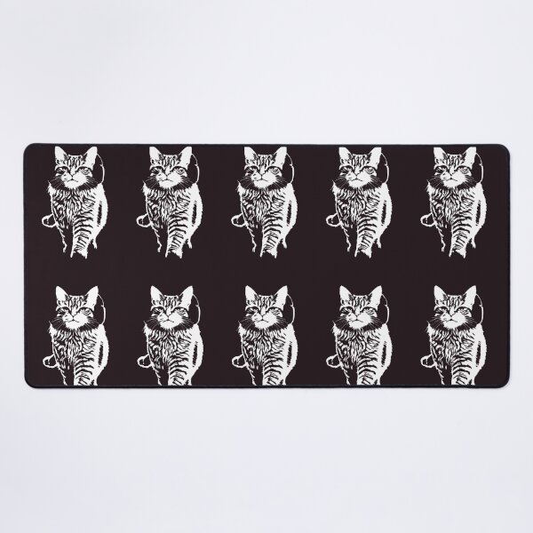 Item preview, Lofi Cat with Headphones Retro Line Art designed and sold by Moodprint5.