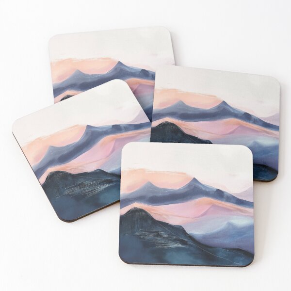 Item preview, Pink Hills – Pastel Landscape Art designed and sold by MarkedArtPrints.