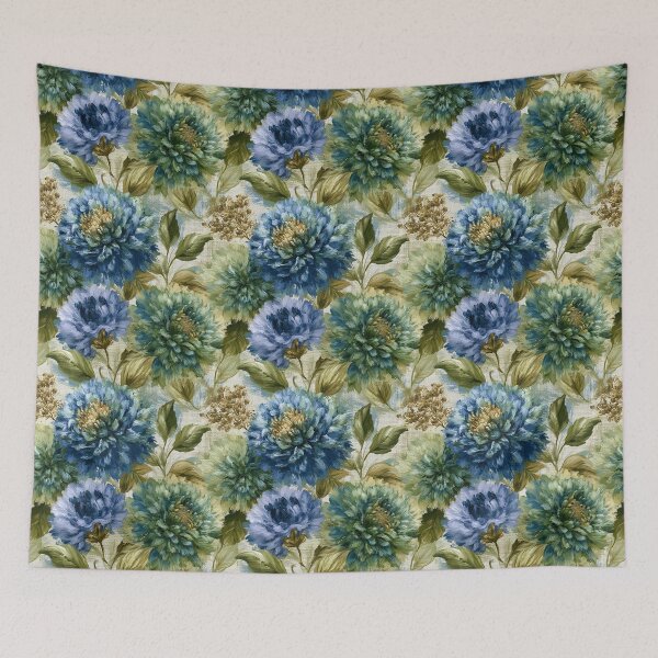 Item preview, Petaled Dahlias  - Retro Flower Floral  - Birthday Gift Ideas designed and sold by RoyalStarsPatts.