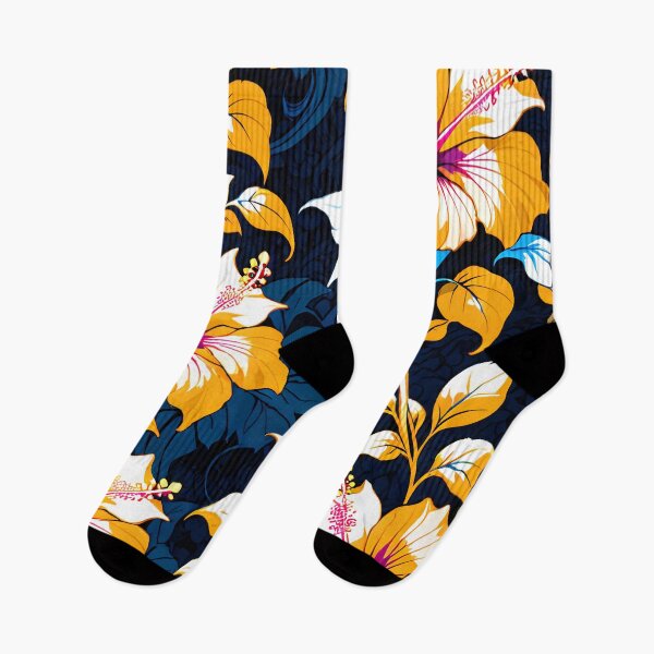 Item preview, Artistic Hibiscus Floral Pattern with Botanical Details. designed and sold by MissYouONLY.
