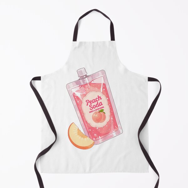 Item preview, Kawaii Peach Soda Drink designed and sold by KJackArtwork.