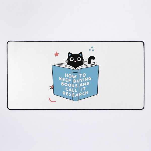 Item preview, Adorable Black Cat Reading a Book Cute Bibliophile Design for Avid Readers designed and sold by Charonde.