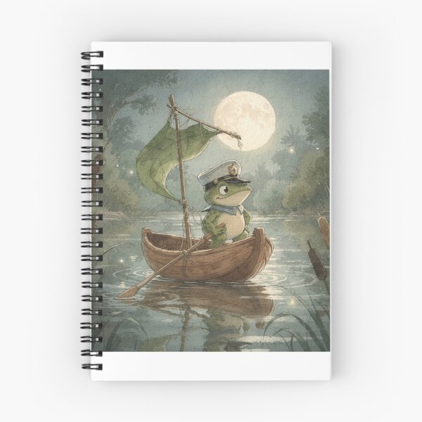 Item preview, Frog Sea Captain of a Walnut-Shell Boat designed and sold by PictorialWhimsy.