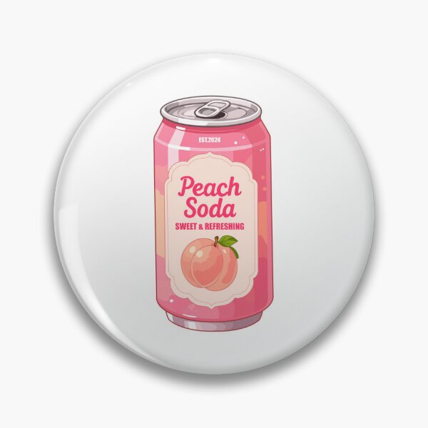 Item preview, Kawaii Peach Soda Drink designed and sold by KJackArtwork.