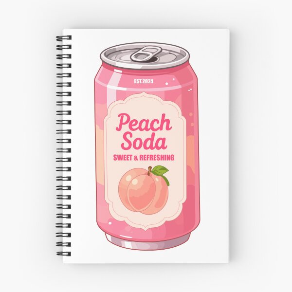 Item preview, Kawaii Peach Soda Drink designed and sold by KJackArtwork.