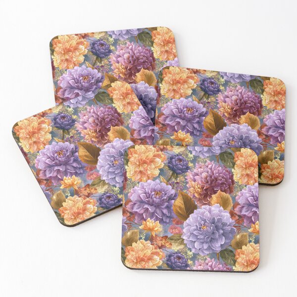 Item preview, Unique Dahlias Print  - Flower Garden Pattern  - Birthday Gifts For Boyfriend designed and sold by RoyalStarsPatts.