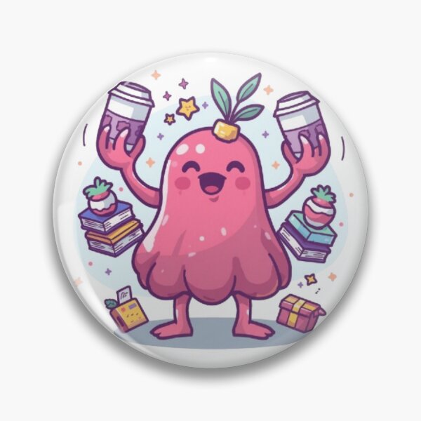 Item preview, Anxiety Blob Sticker | Cute Overthinking Monster Kawaii Design designed and sold by Stylestickers55.