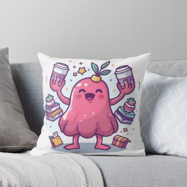 Item preview, Anxiety Blob Sticker | Cute Overthinking Monster Kawaii Design designed and sold by Stylestickers55.