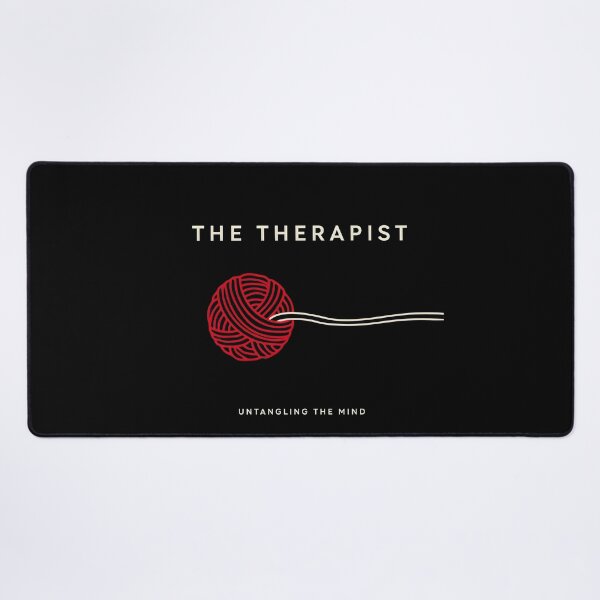 Item preview, The Therapist Untangling The Mind Red Yarn Ball designed and sold by Enea Kelo.