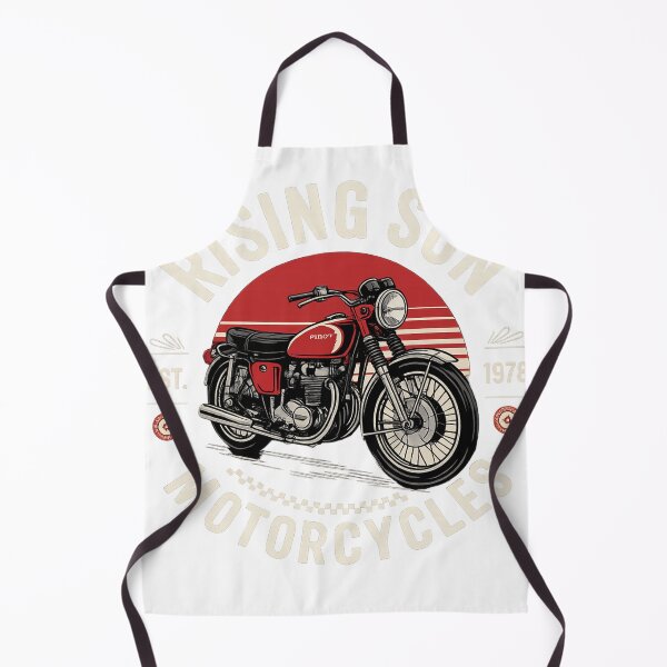 Item preview, Rising Sun Motorcycles Vintage Retro Motorcycle Graphic | Classic Biker Design designed and sold by Ajayk27.
