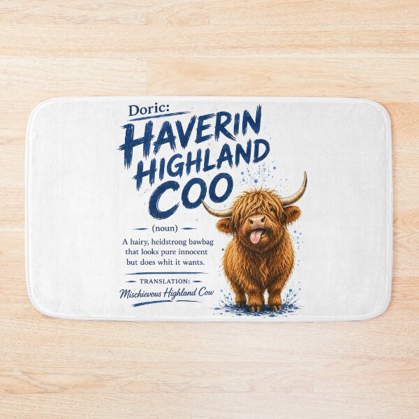 Item preview, Haverin Highland Coo  designed and sold by SMalcolmDesigns.
