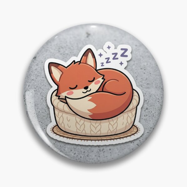 Artikelvorschau, Gemütlicher schlafender Fuchs entworfen und verkauft von Stickershouse27.