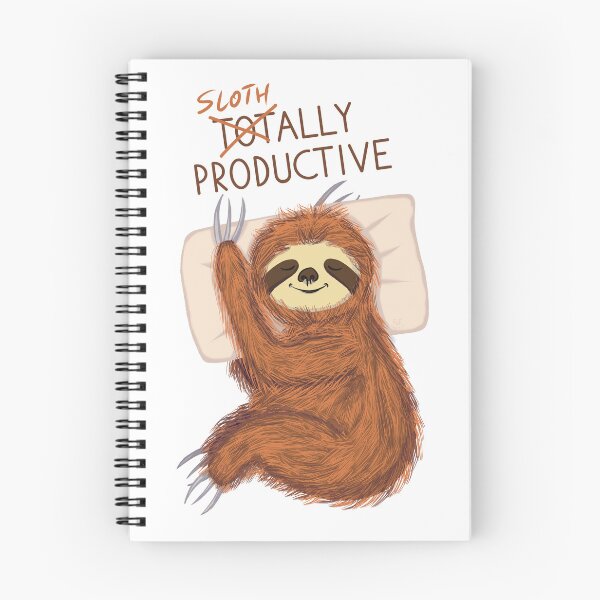 Item preview, Cute Sleeping Sloth with Pillow and Funny Text designed and sold by ChantellaGF.