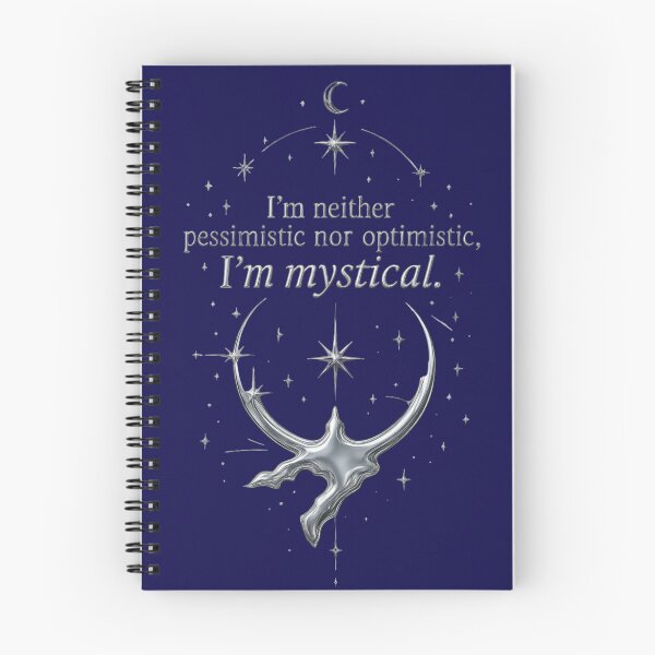 Item preview, I'm Neither Pessimistic nor Optimistic, I'm Mystical Inspirational design designed and sold by MarthaPlace.