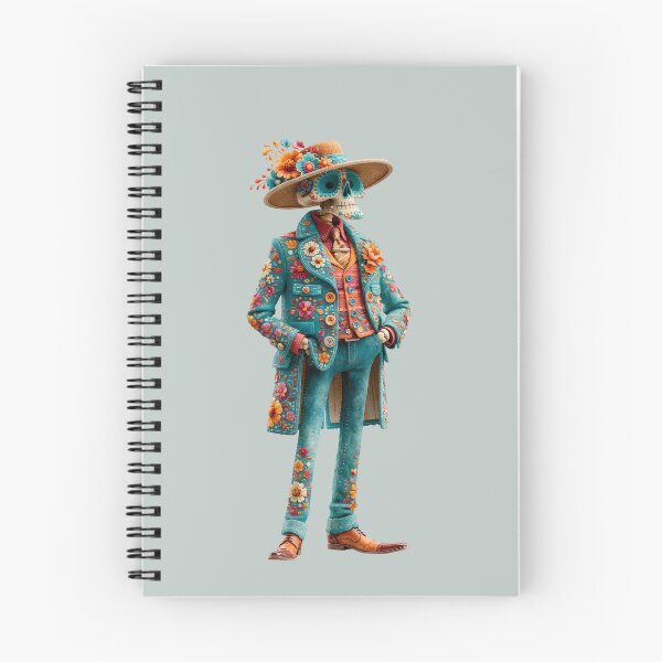Item preview, Dia de Muertos Skeleton Gentleman | Floral Catrín Mexican Art designed and sold by MythicMood.