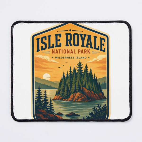 Item preview, Isle Royale National Park Wilderness Island Est. 1940 Michigan USA Travel Outdoors Nature Lover designed and sold by Simsimah26Parks.