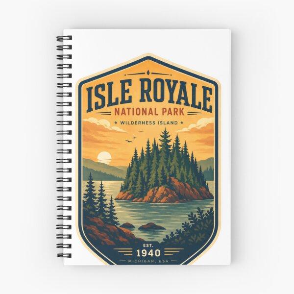 Item preview, Isle Royale National Park Wilderness Island Est. 1940 Michigan USA Travel Outdoors Nature Lover designed and sold by Simsimah26Parks.