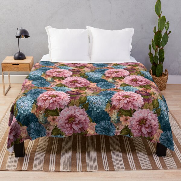 Item preview, Classic Dahlias Texture - Botanical Garden Pattern - Birthday Gifts For Girlfriend designed and sold by RoyalStarsPatts.