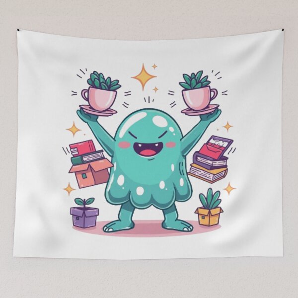 Item preview, Cute Anxiety Monster | Funny Overthinking Blob Sticker designed and sold by Stylestickers55.