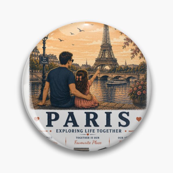 Item preview, Paris Father Daughter Duo Exploring Life Together designed and sold by BagFactoryUK.