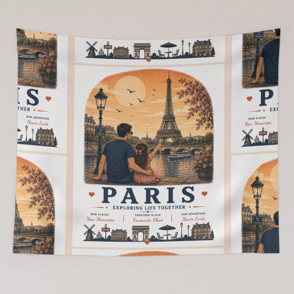 Item preview, Paris Father Daughter Duo Exploring Life Together designed and sold by BagFactoryUK.