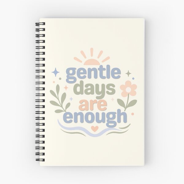 Item preview, Gentle Days Are Enough – Minimalist Mindfulness Typography designed and sold by CosmicQuietLab.